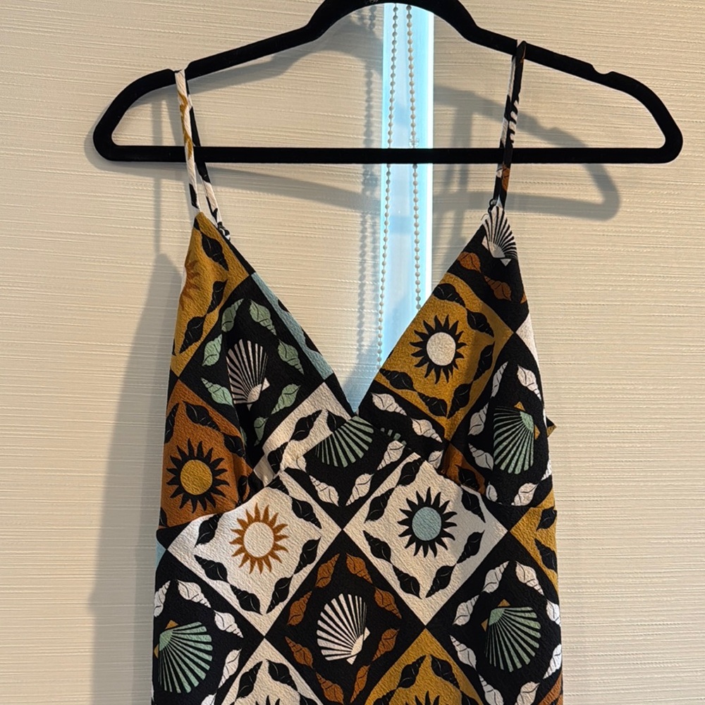 Lisa Says Gah Shell Print Maxi Dress